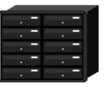 Modular 1 - 200/1 - Cassetta postale da incasso con ritiro frontale