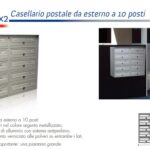 Casellario postale da esterno a 10 posti Slim 5x2